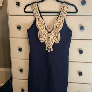Classic navy Lilly shift dress